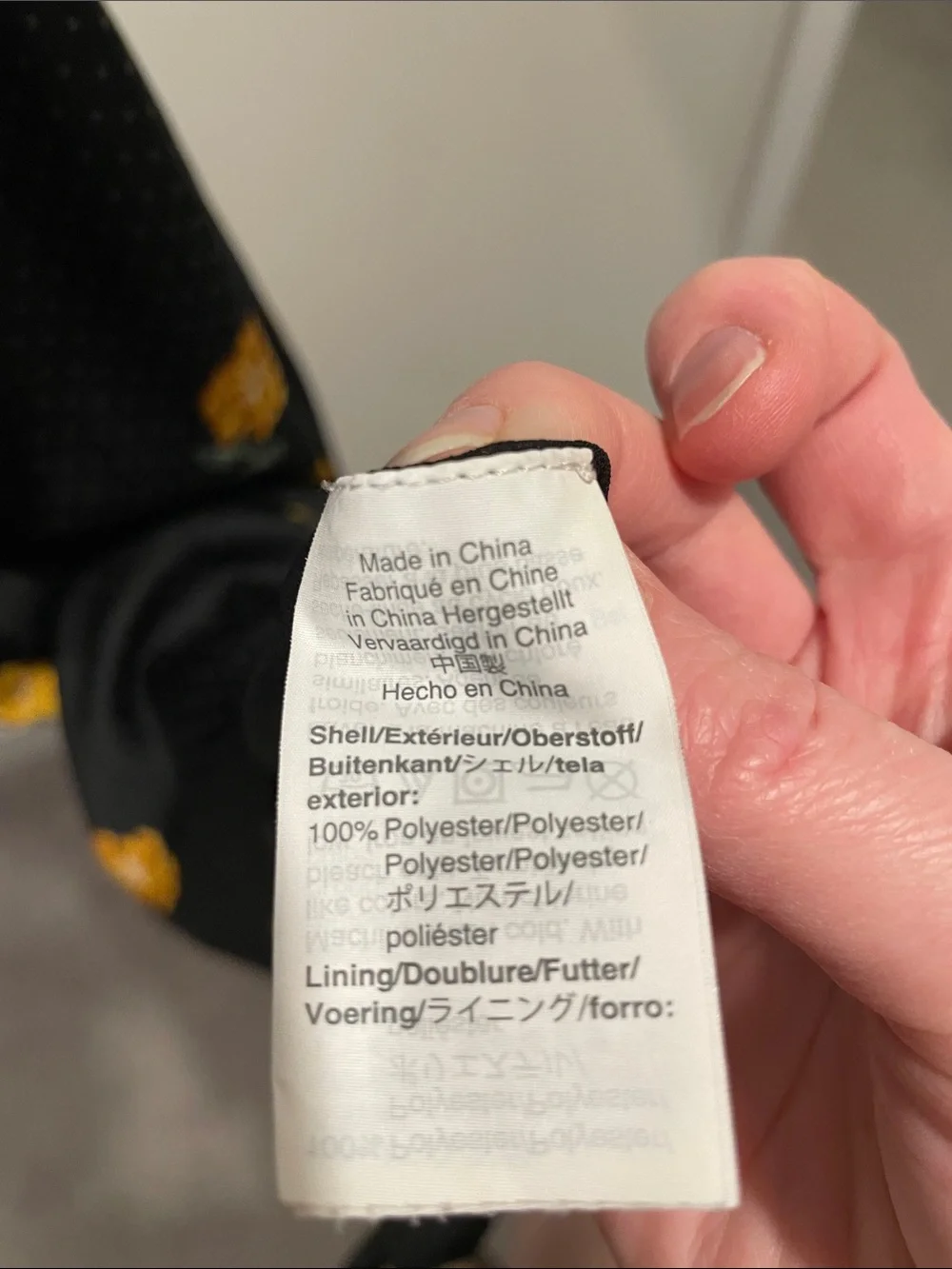 Madewell Black Slip Dress with Yellow Floral Embroidery - Picture 7 of 8